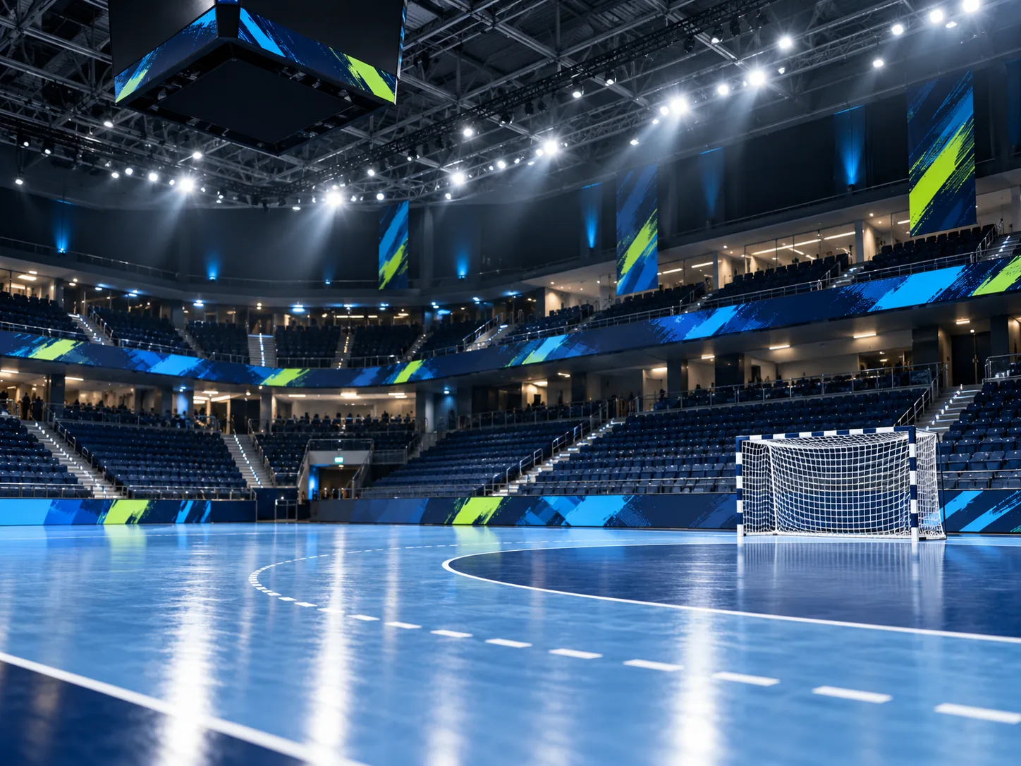 Fotorealistische Handballhalle